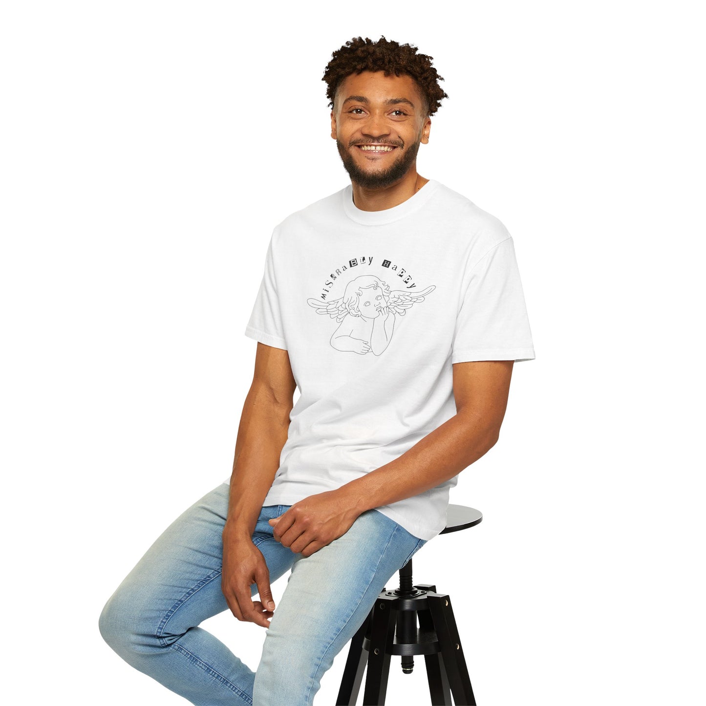 MISERABLY HAPPY TEE