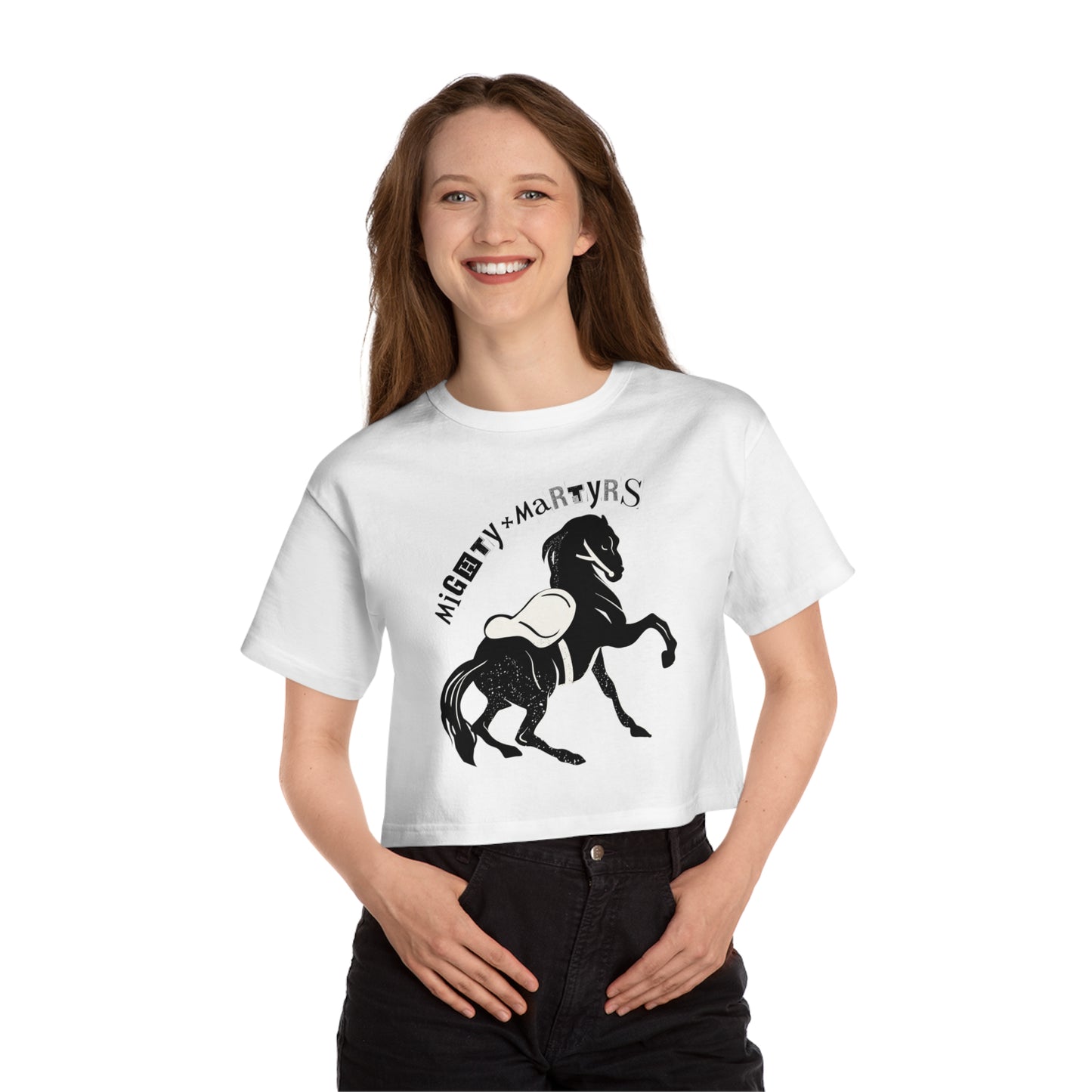 MIGHTY MARTYR CROP TEE
