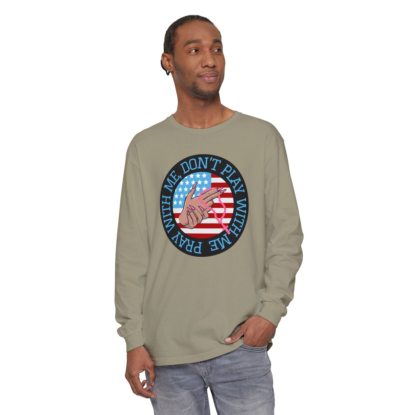 PRAY DON'T PLAY LONGSLEEVE TEE