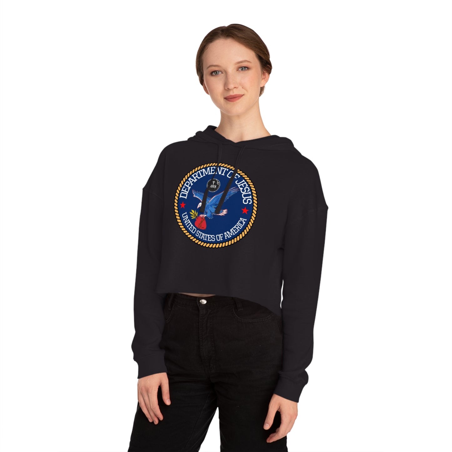 DEPARTMENT OF JESUS CROP HOODIE