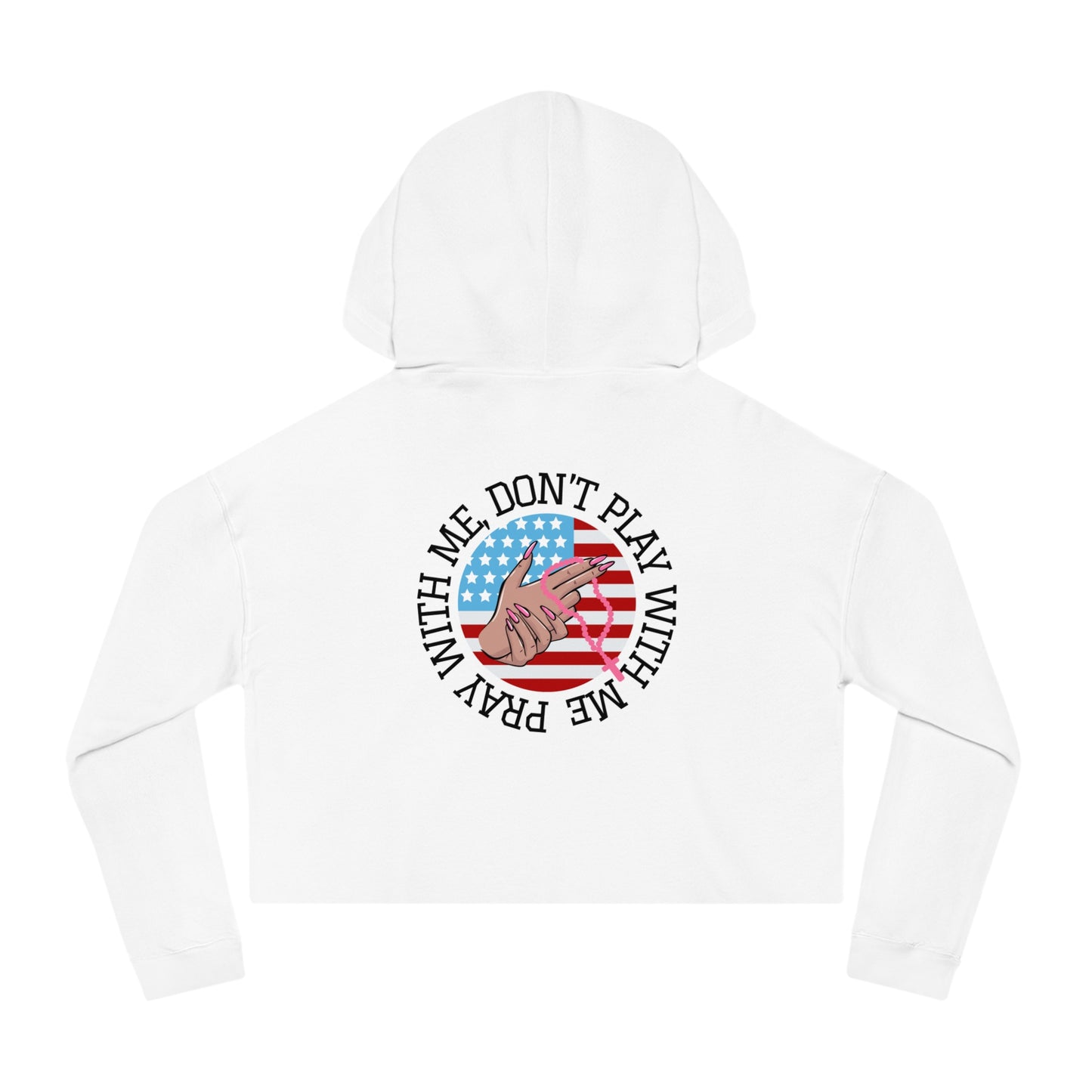 DONT PLAY MOM CLUB CROP HOODIE