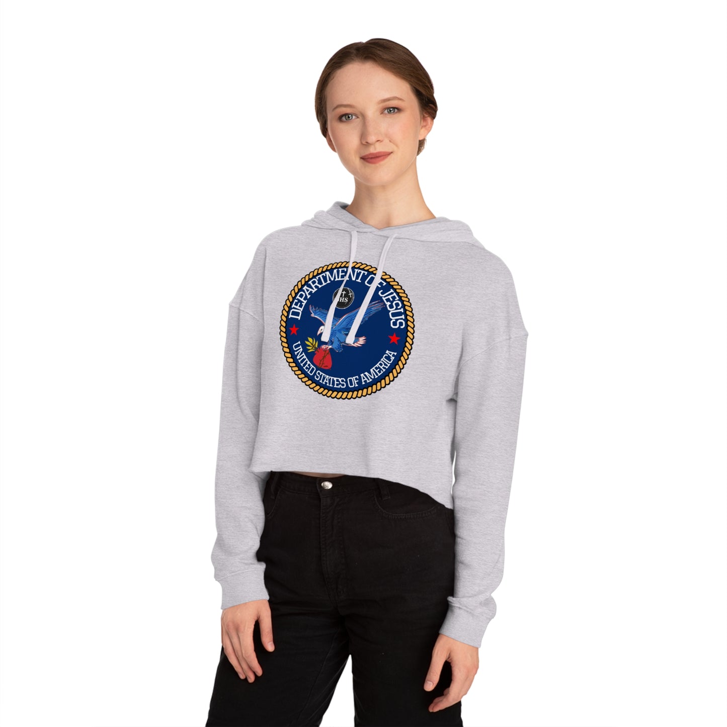 DEPARTMENT OF JESUS CROP HOODIE