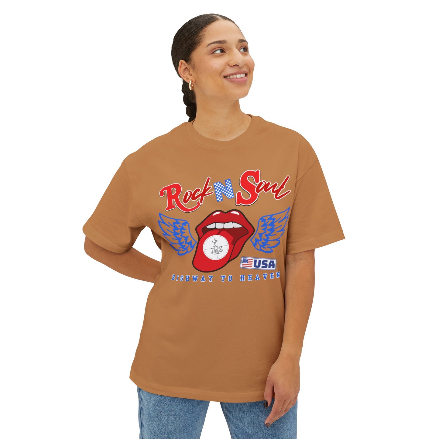 ROCK AND SOUL BOXY TEE