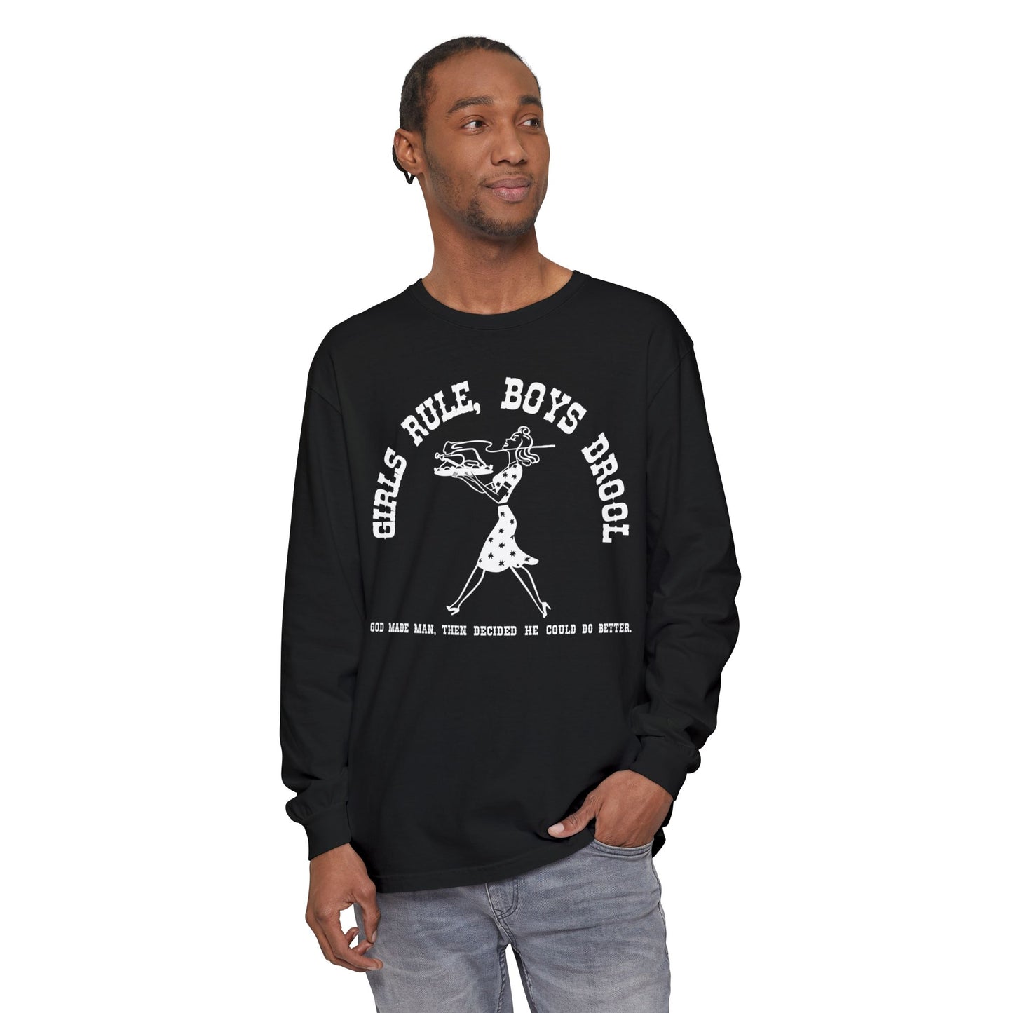GIRLS RULE LONGSLEEVE TEE