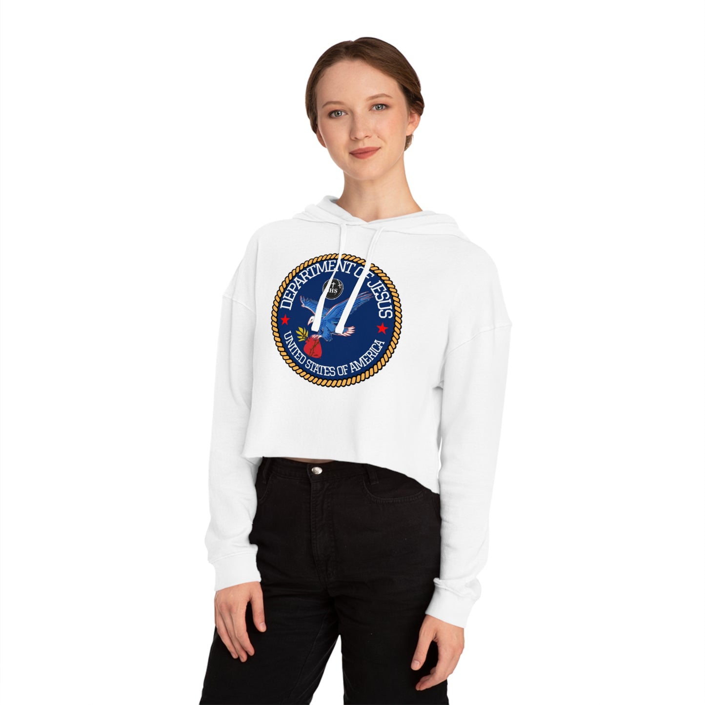 DEPARTMENT OF JESUS CROP HOODIE