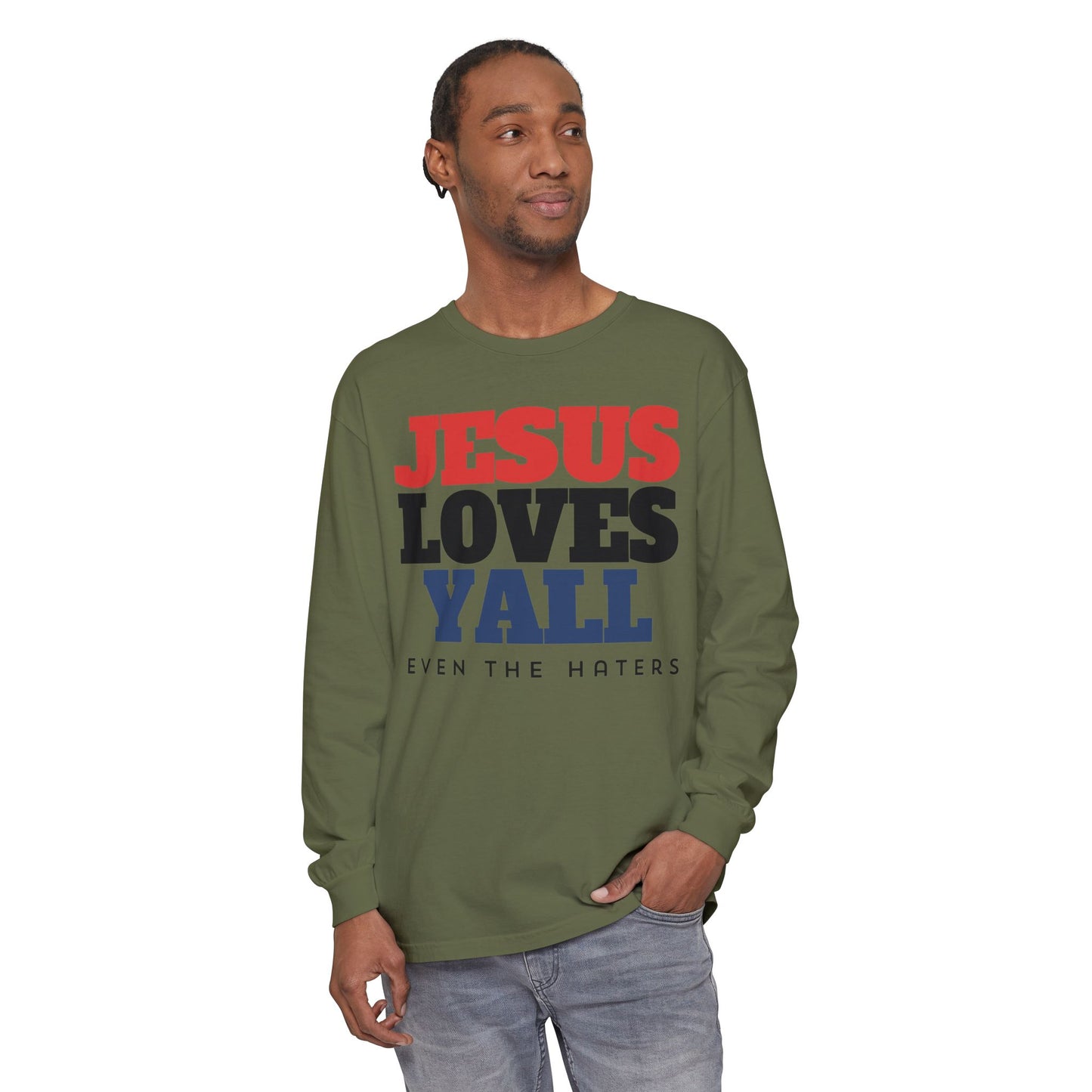 JESUS LOVES YALL LONGSLEEVE TEE