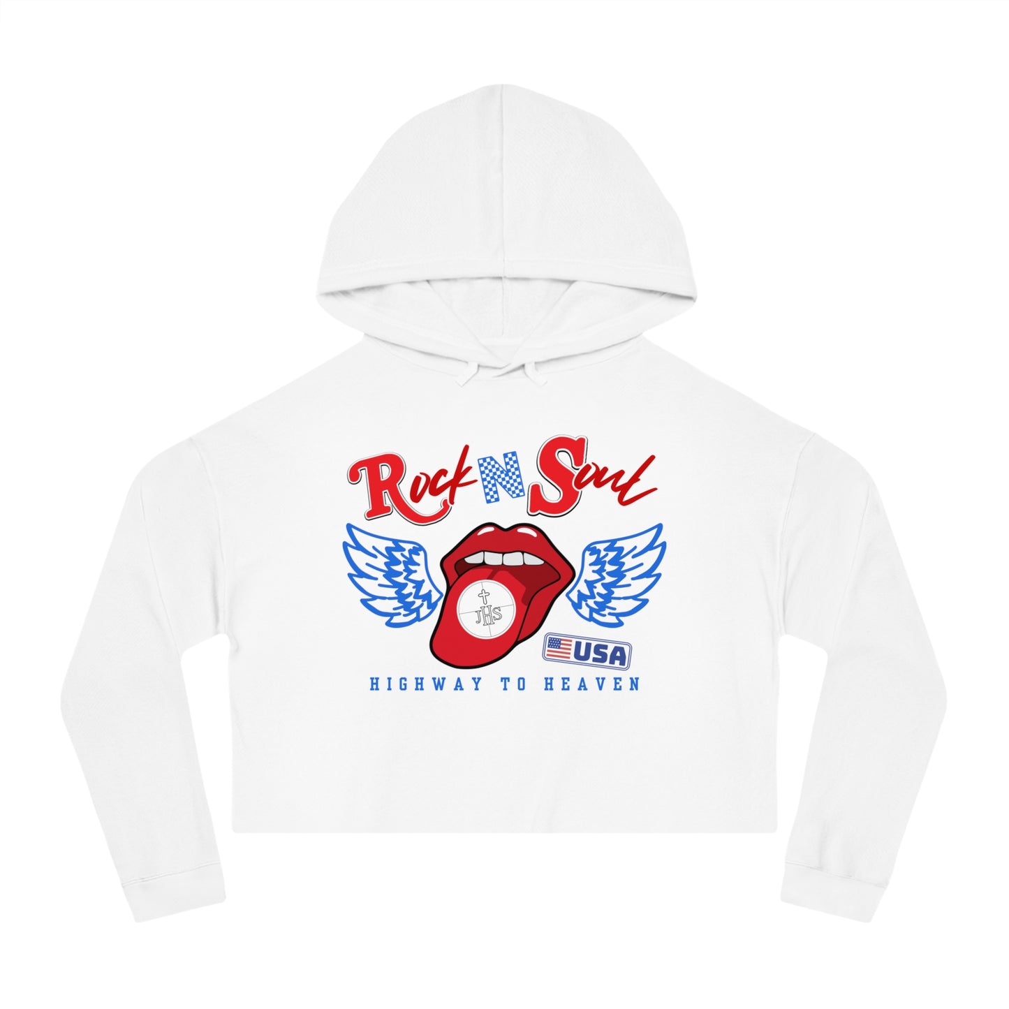 ROCK & SOUL CROP HOODIE