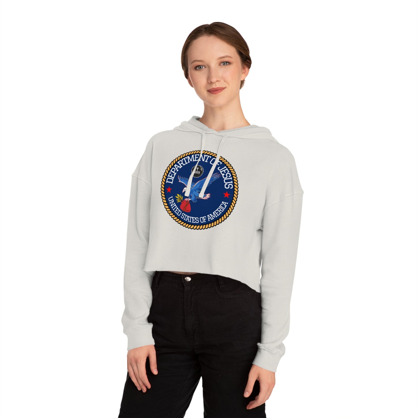 DEPARTMENT OF JESUS CROP HOODIE