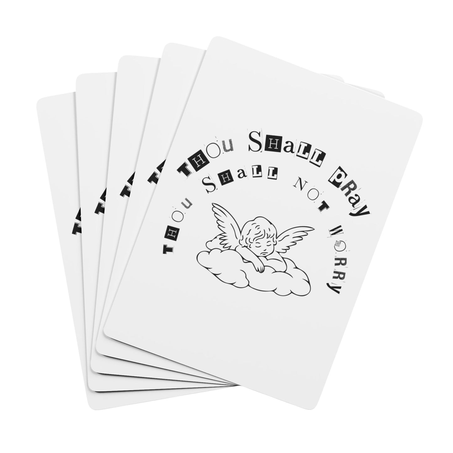 THOU SHALL NOT WORRY X PLAYING CARDS