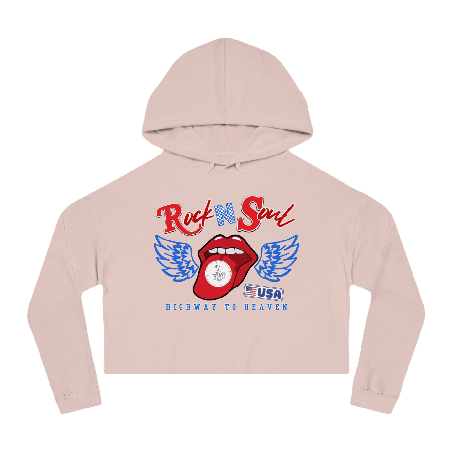 ROCK & SOUL CROP HOODIE