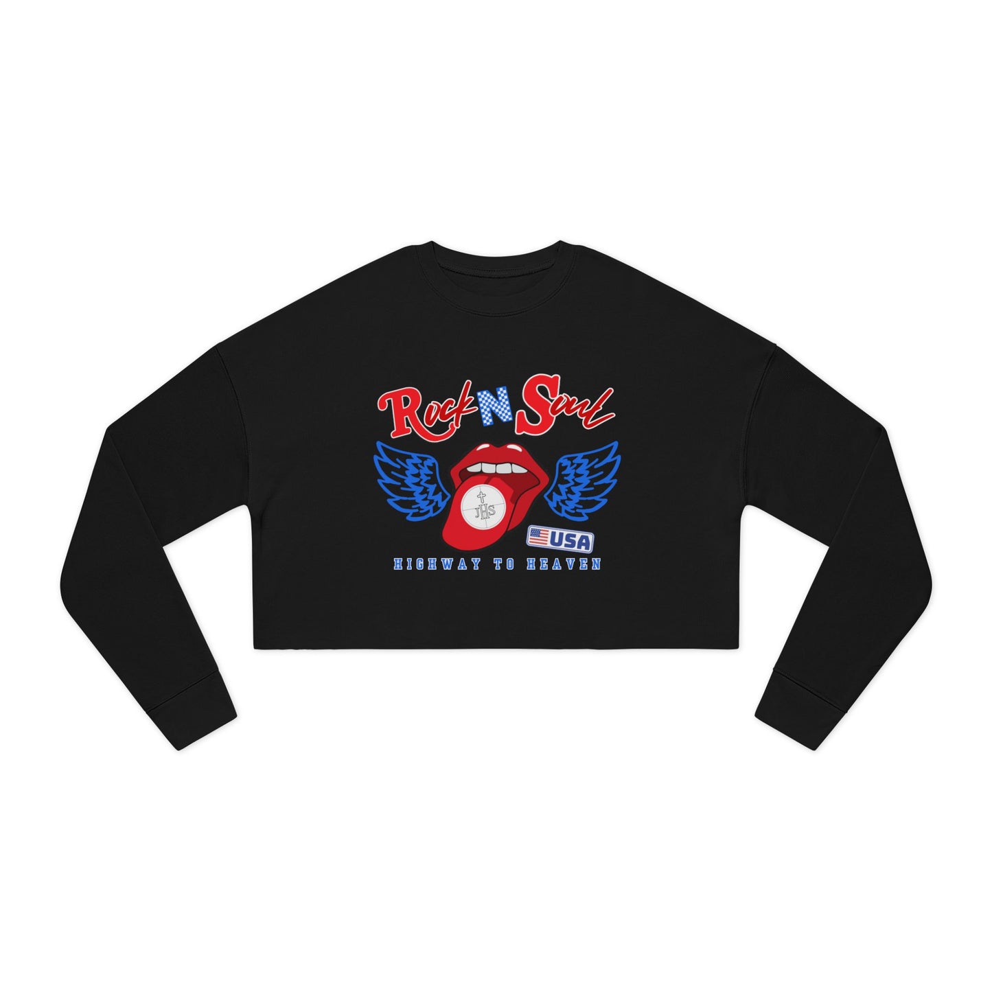 ROCK N SOUL CROP SWEATSHIRT