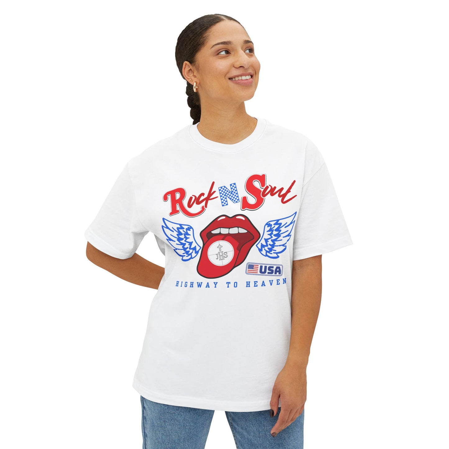 ROCK AND SOUL BOXY TEE