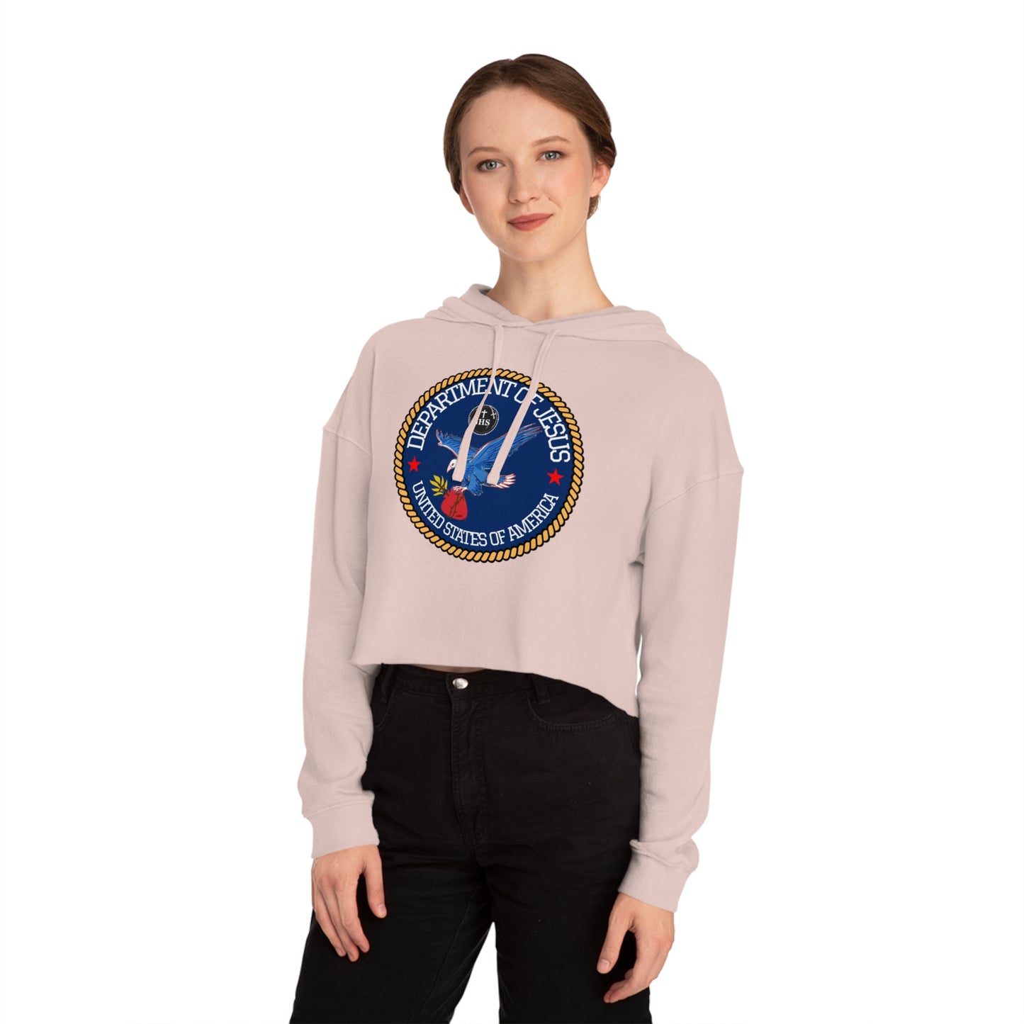 DEPARTMENT OF JESUS CROP HOODIE