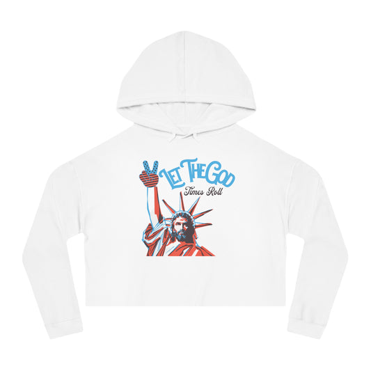LET THE GOD TIMES ROLL X ELEVENTH HOUR CROP HOODIE
