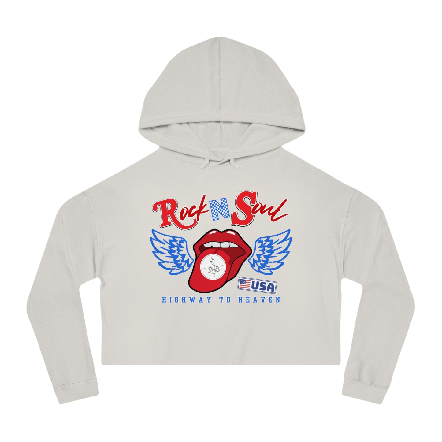 ROCK & SOUL CROP HOODIE