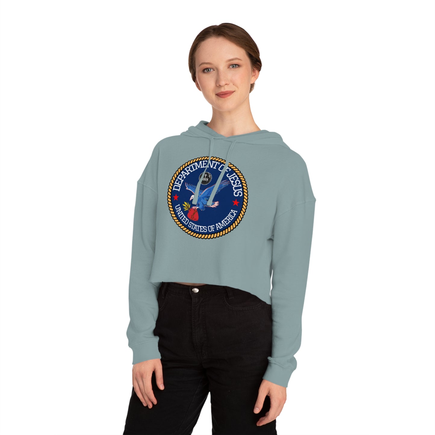 DEPARTMENT OF JESUS CROP HOODIE