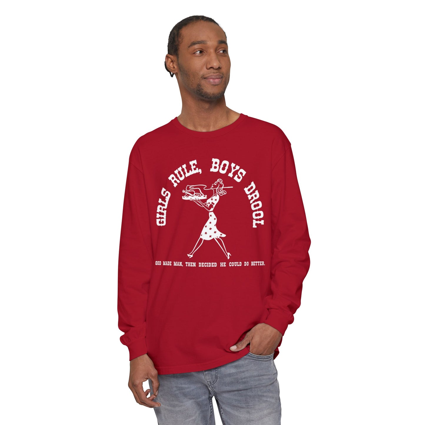 GIRLS RULE LONGSLEEVE TEE