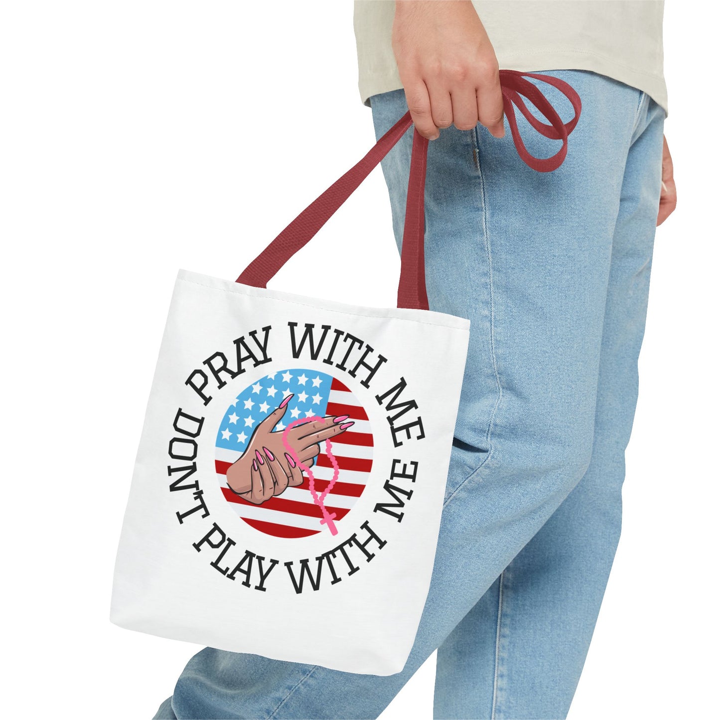 PRAY DONT PLAY TOTE