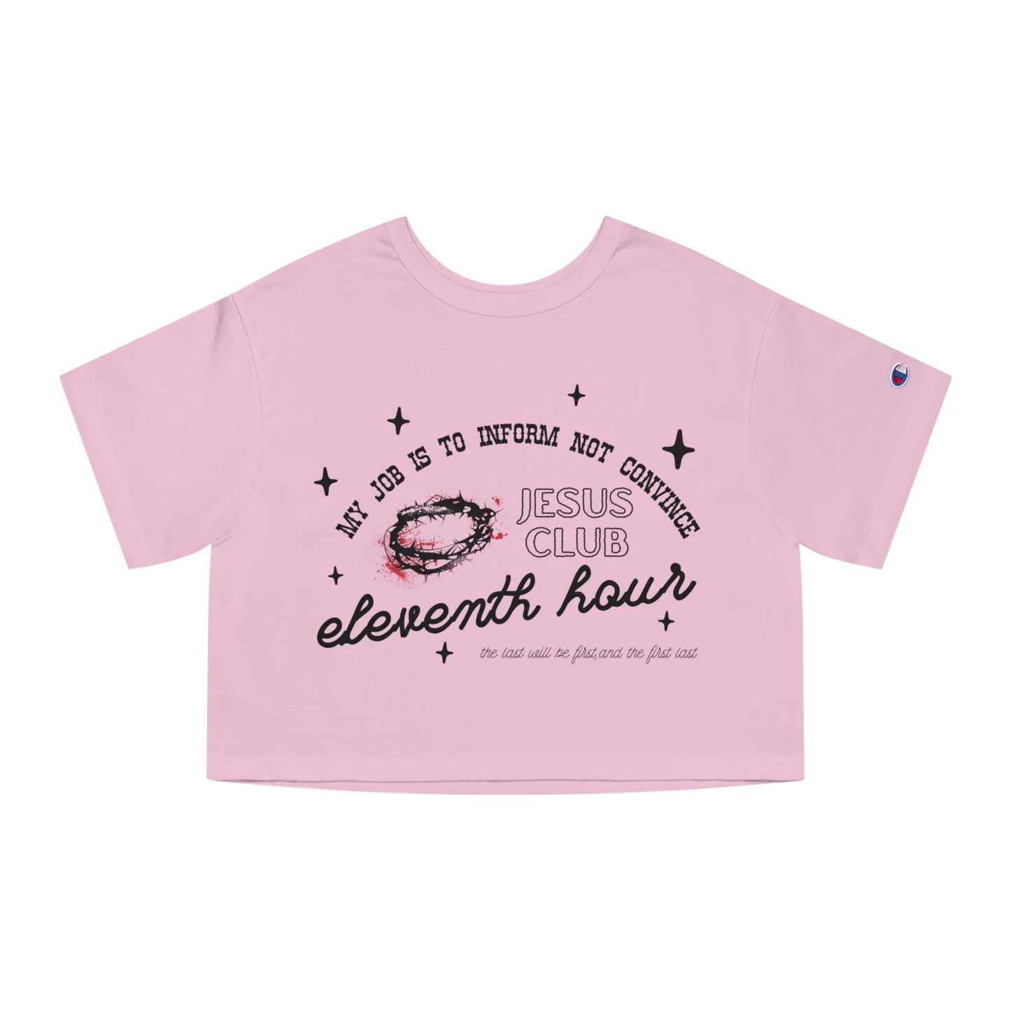 JESUS CLUB CROP TEE