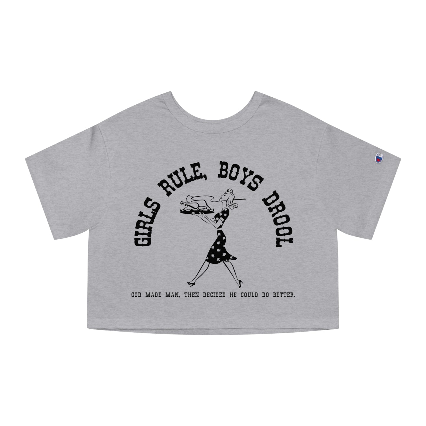 GIRLS RULE BOYS DROOL CROP TEE
