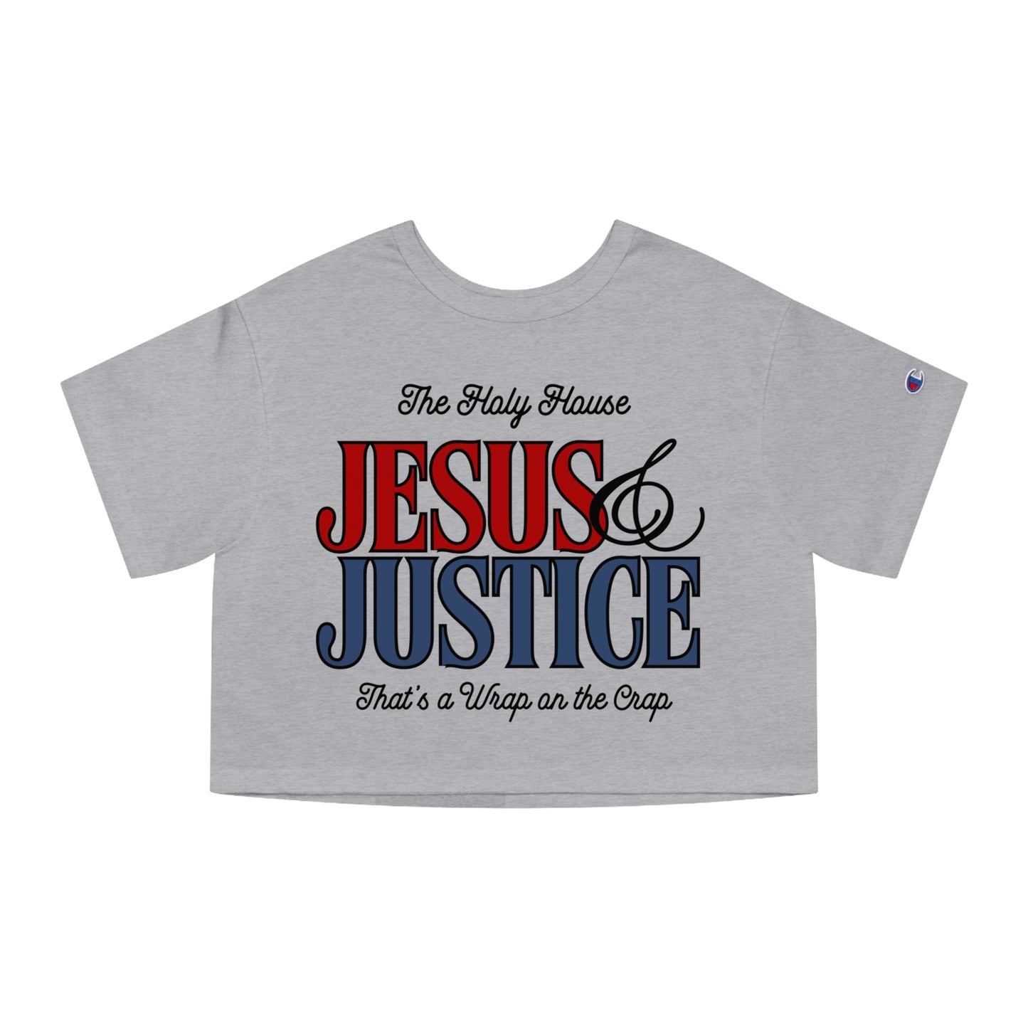 JESUS & JUSTICE CROP TEE