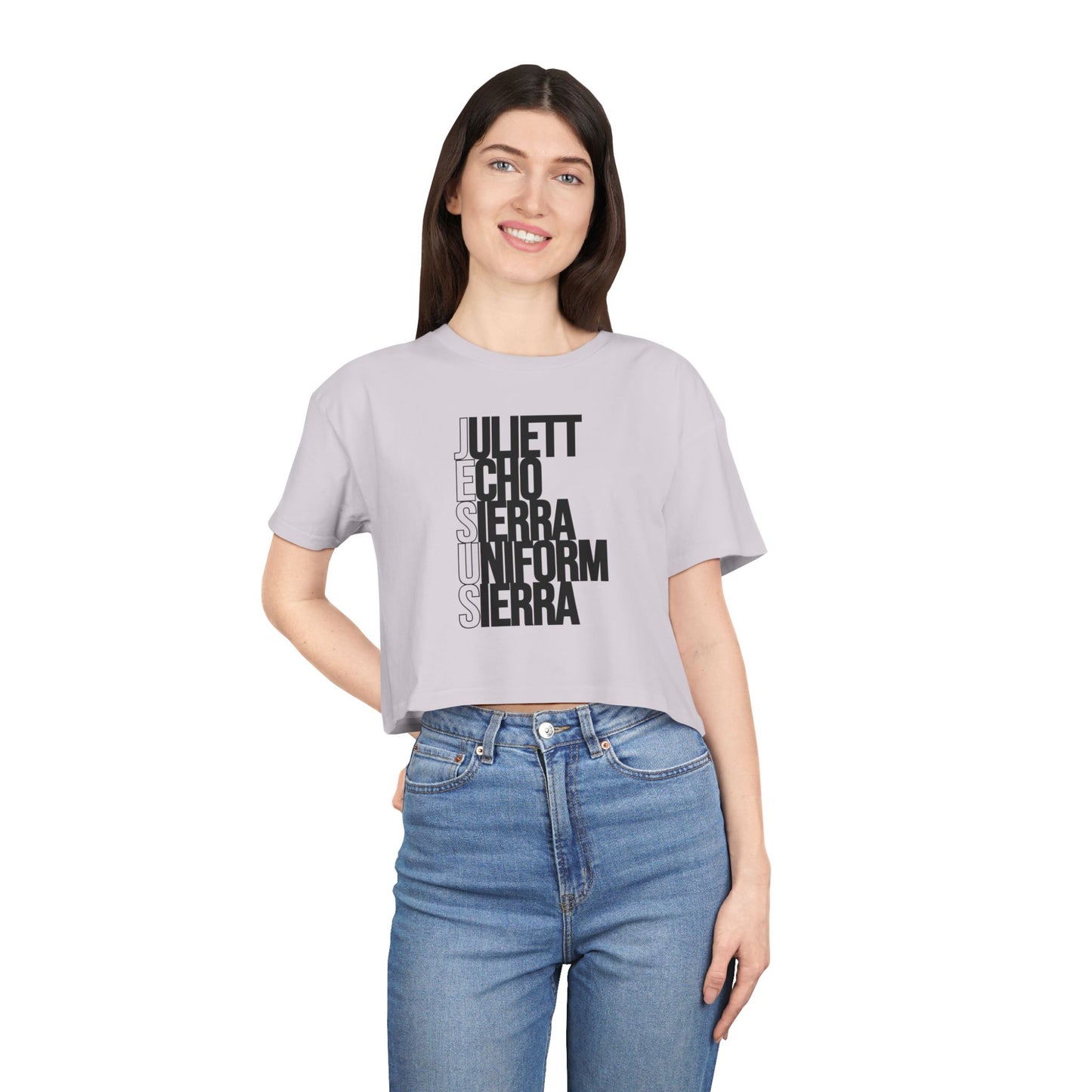 J E S U S CROP TEE
