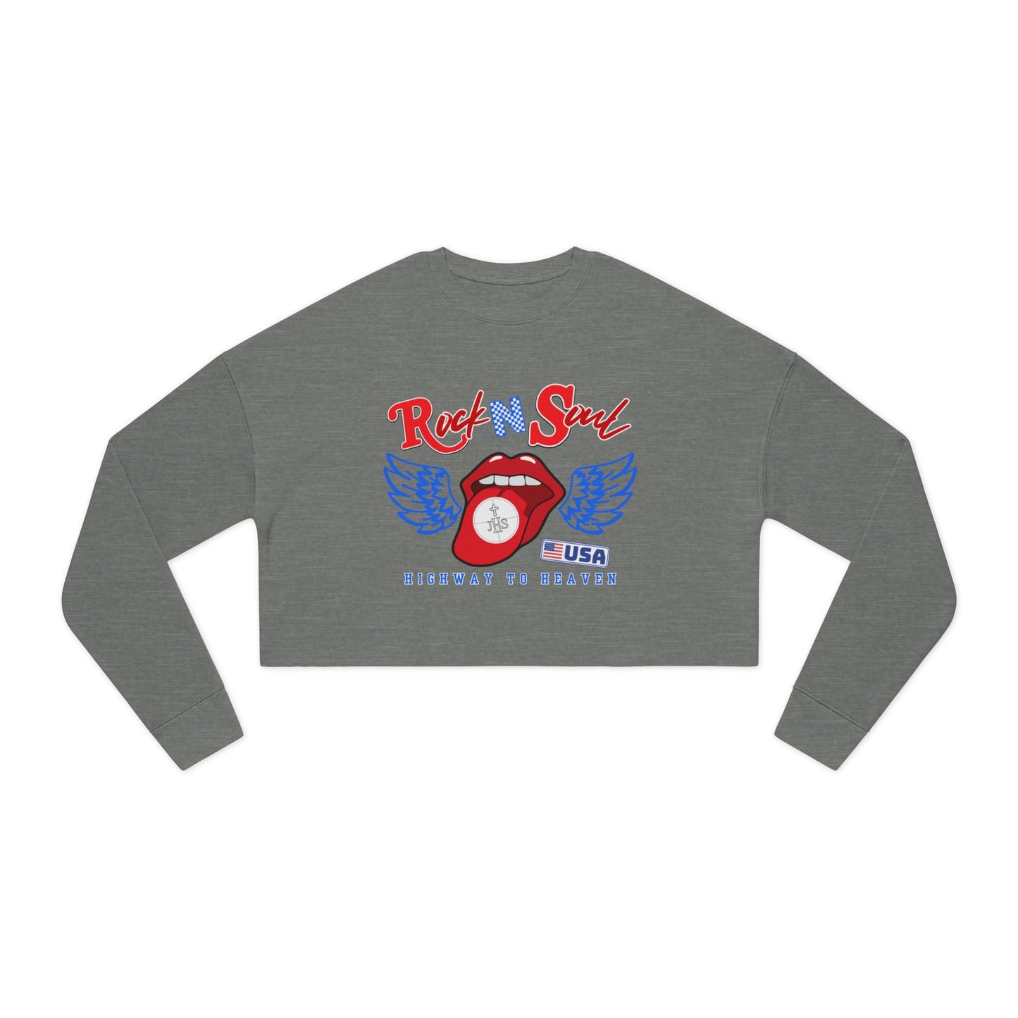 ROCK N SOUL CROP SWEATSHIRT