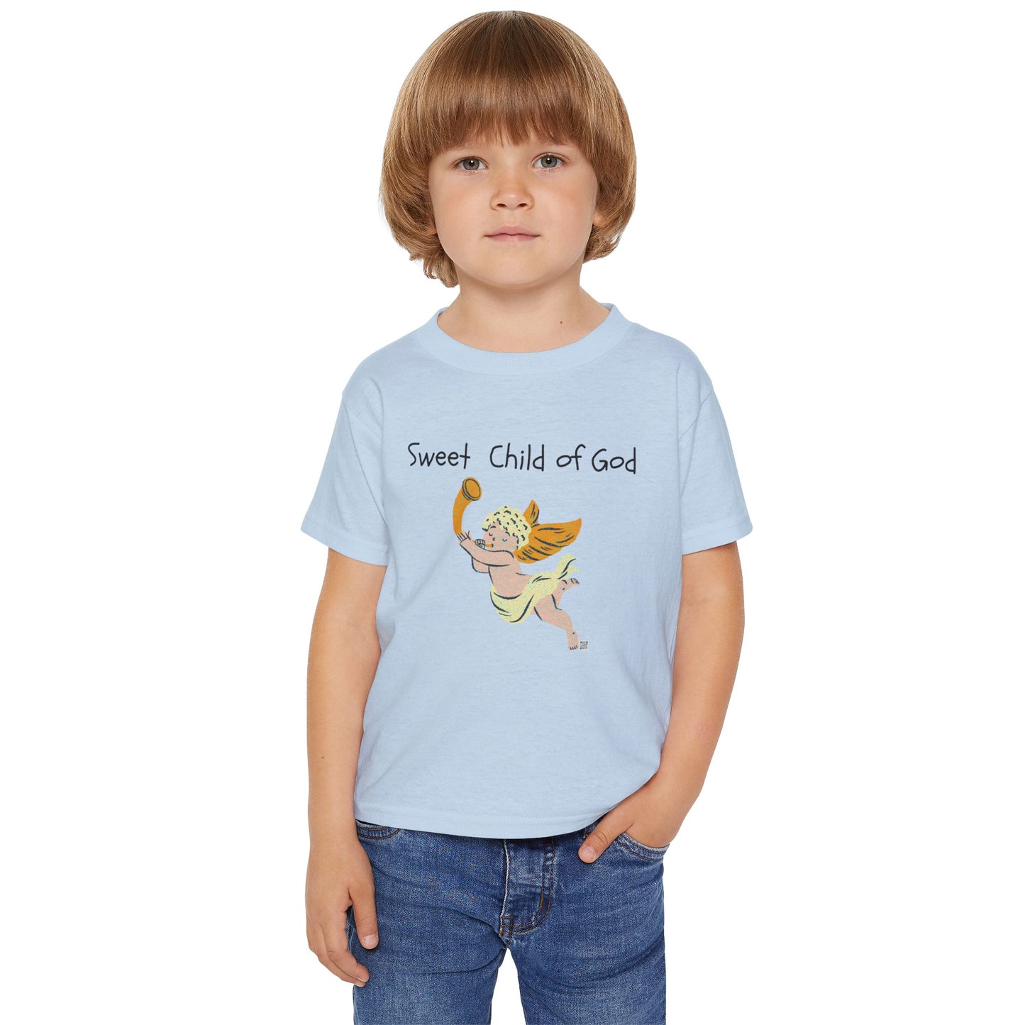 SWEET CHILD OF GOD ANGEL TODDLER TEE