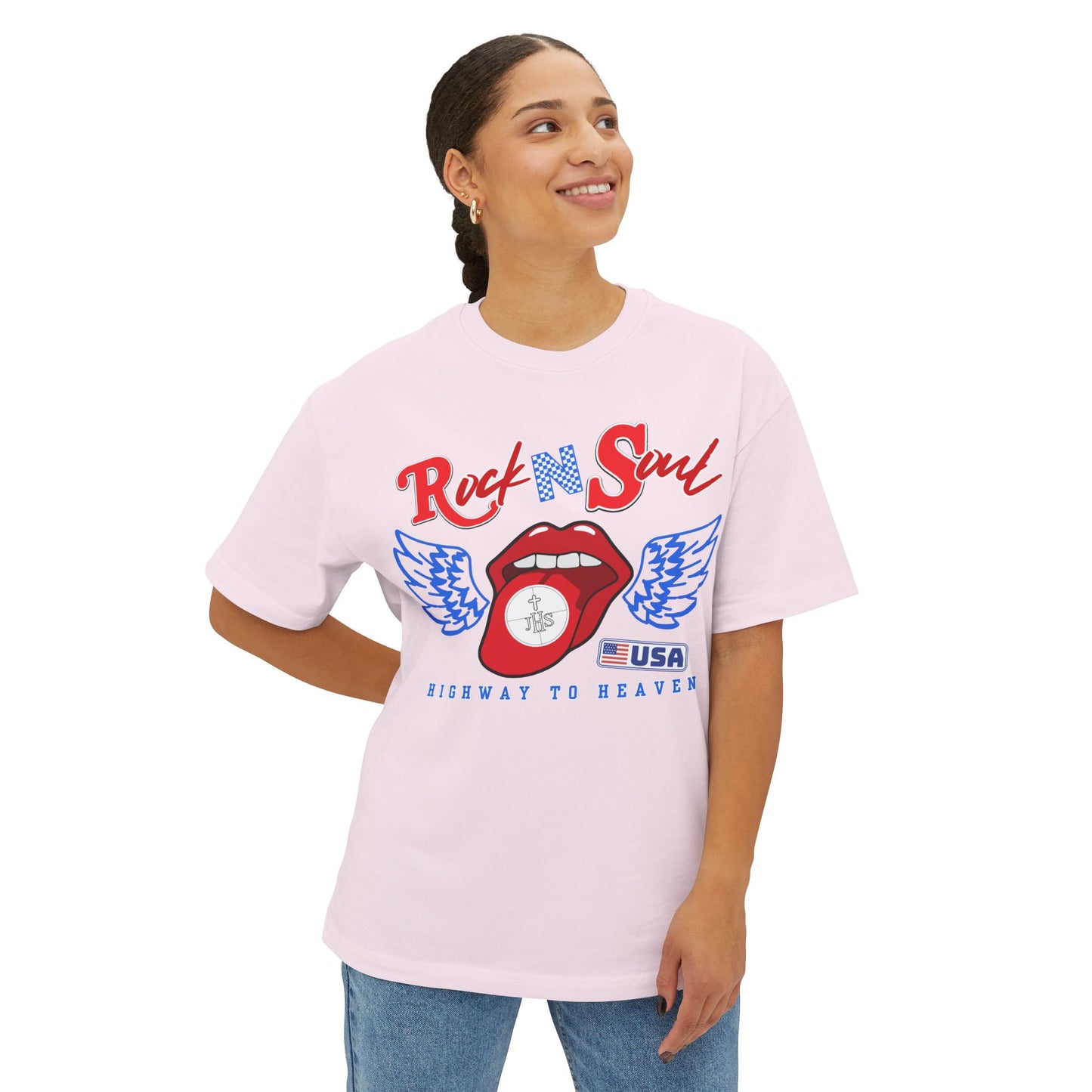 ROCK AND SOUL BOXY TEE