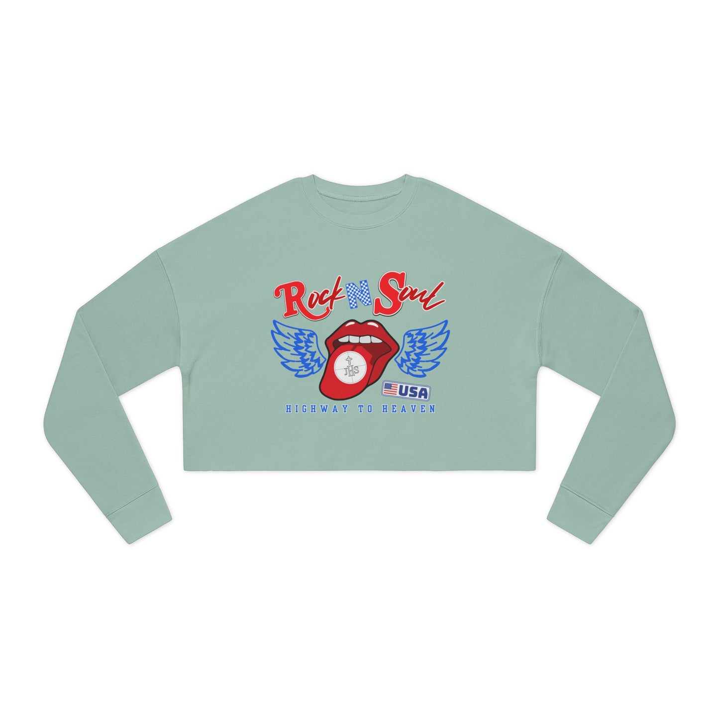 ROCK N SOUL CROP SWEATSHIRT