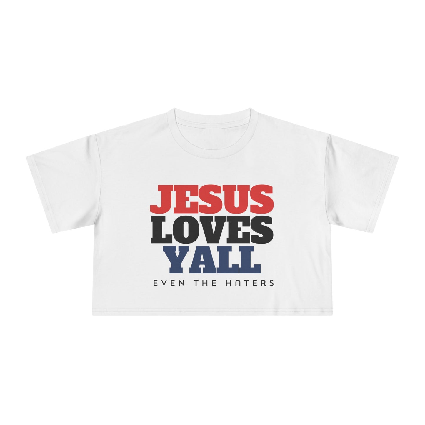 JESUS LOVES YALL CROP TEE