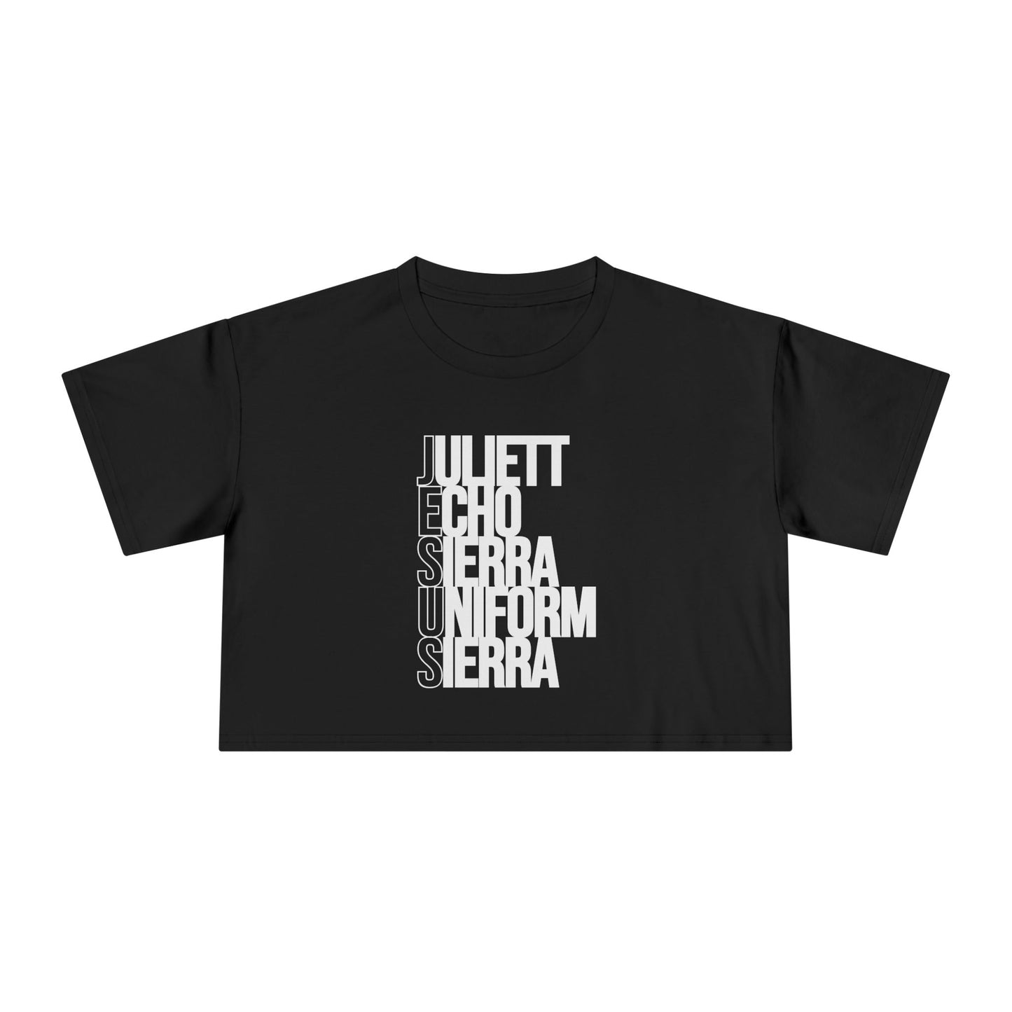 J E S U S CROP TEE