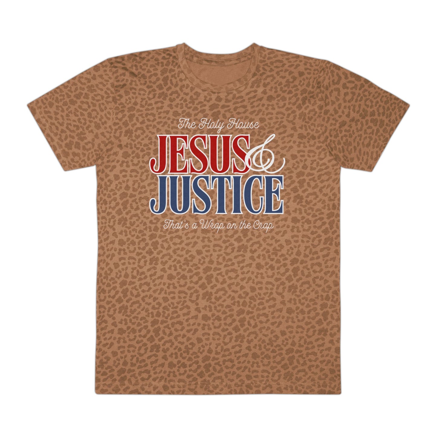 JESUS AND JUSTICE PATTERN TEE