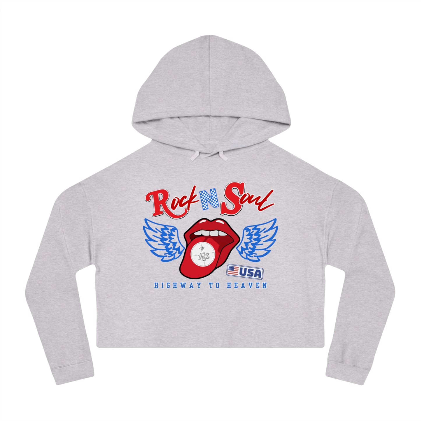 ROCK & SOUL CROP HOODIE