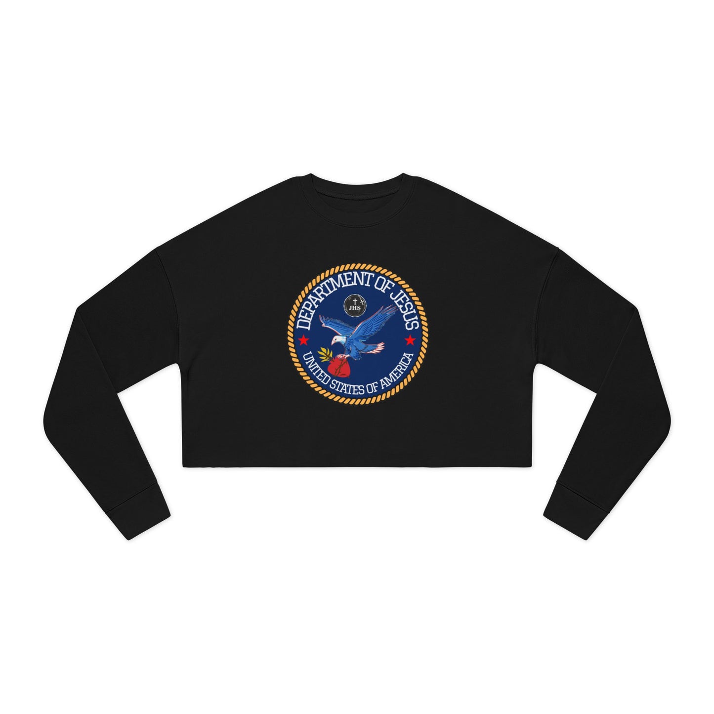 DEPARTMENT OF JESUS CROP SWEATSHIRT