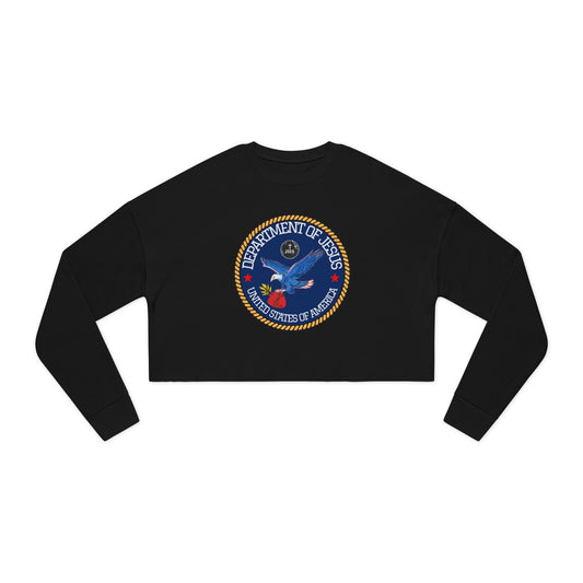 DEPARTMENT OF JESUS CROP SWEATSHIRT