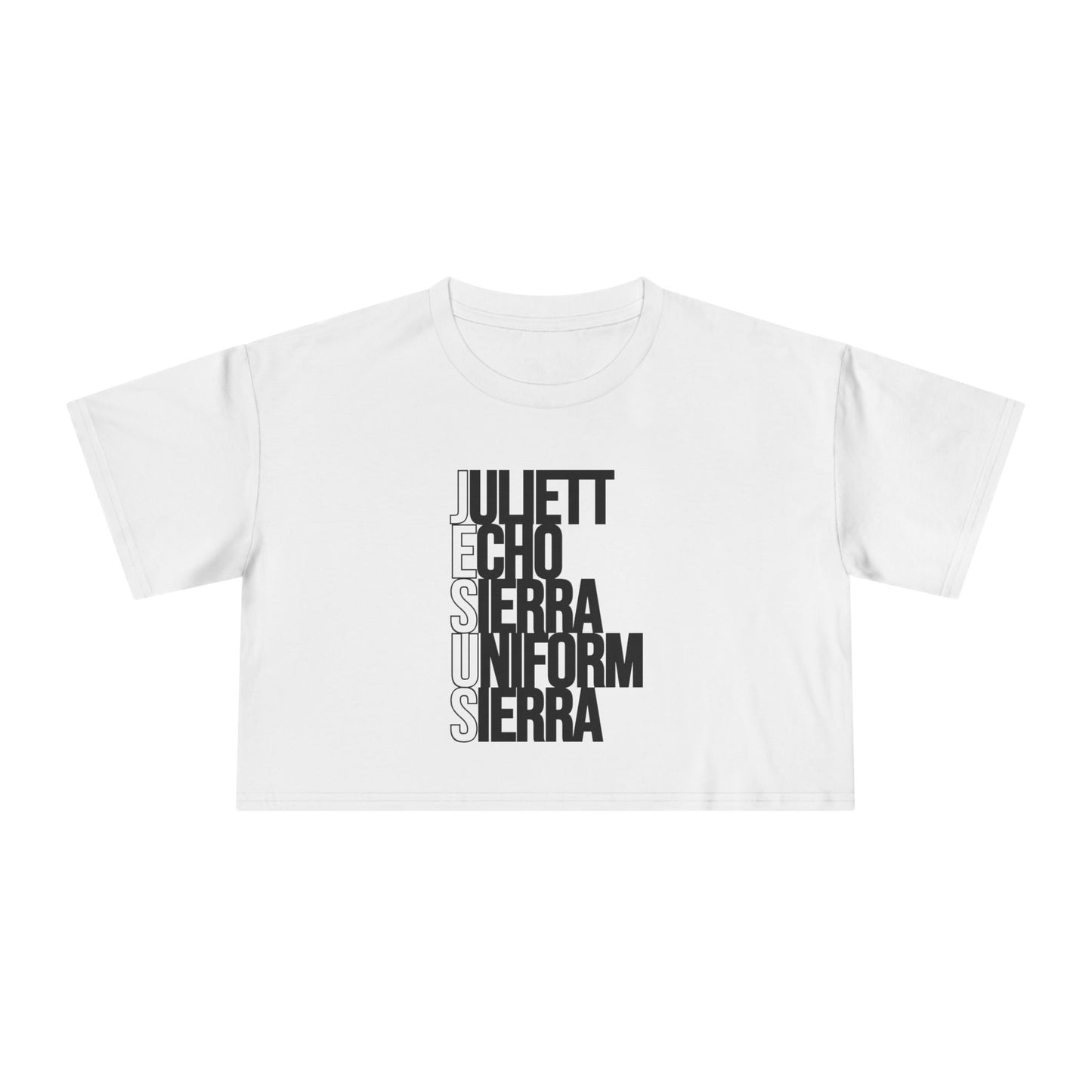 J E S U S CROP TEE