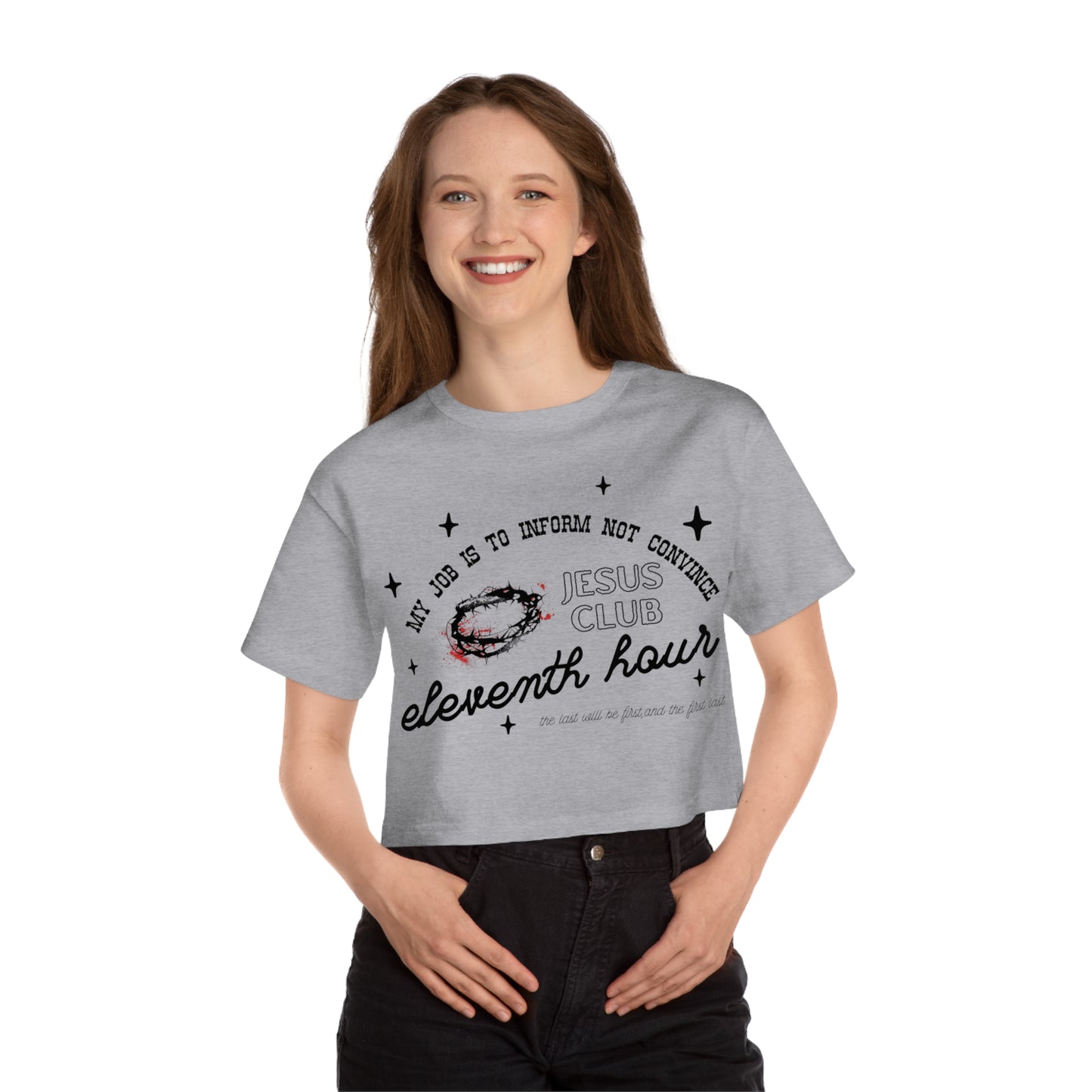 JESUS CLUB CROP TEE