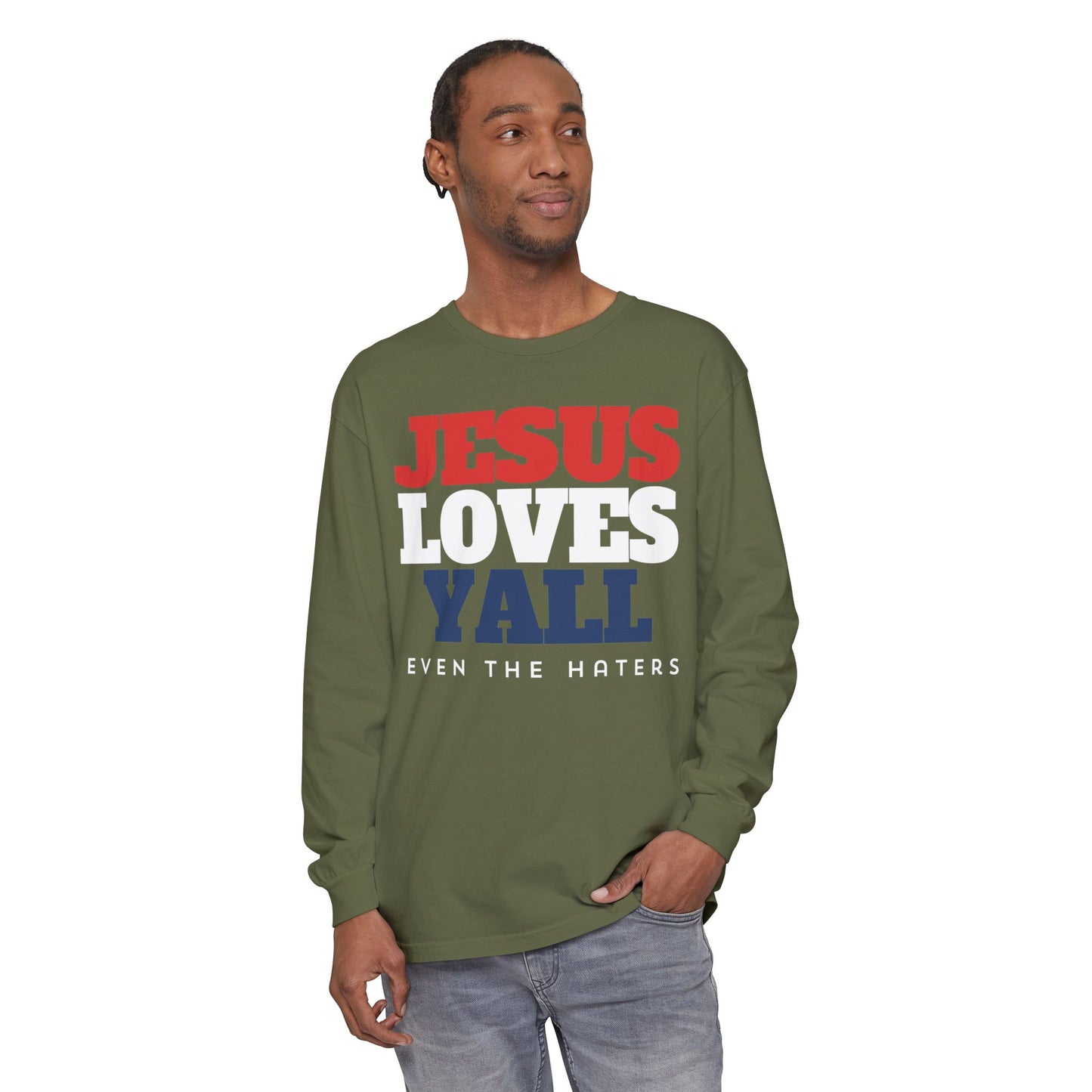 JESUS LOVES YALL LONGSLEEVE TEE