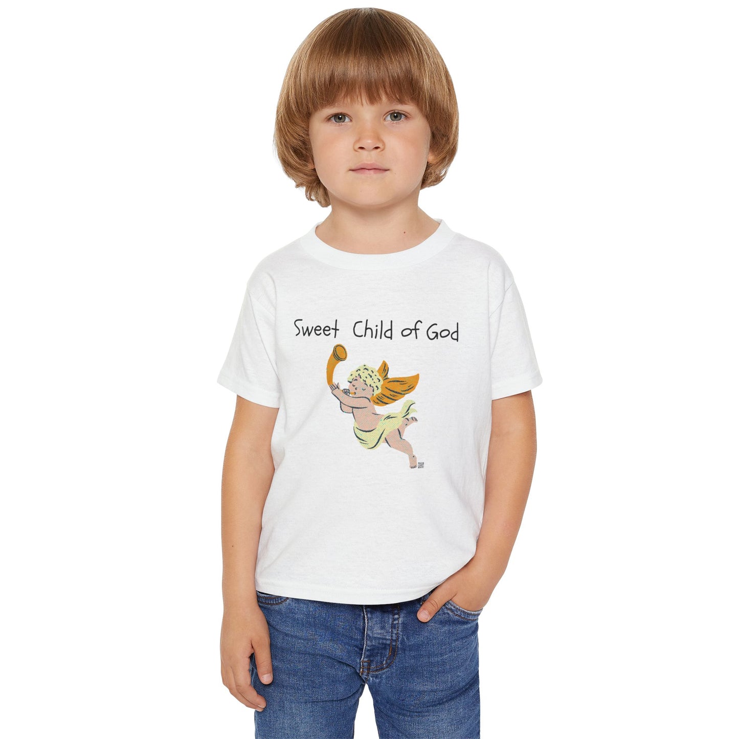 SWEET CHILD OF GOD ANGEL TODDLER TEE