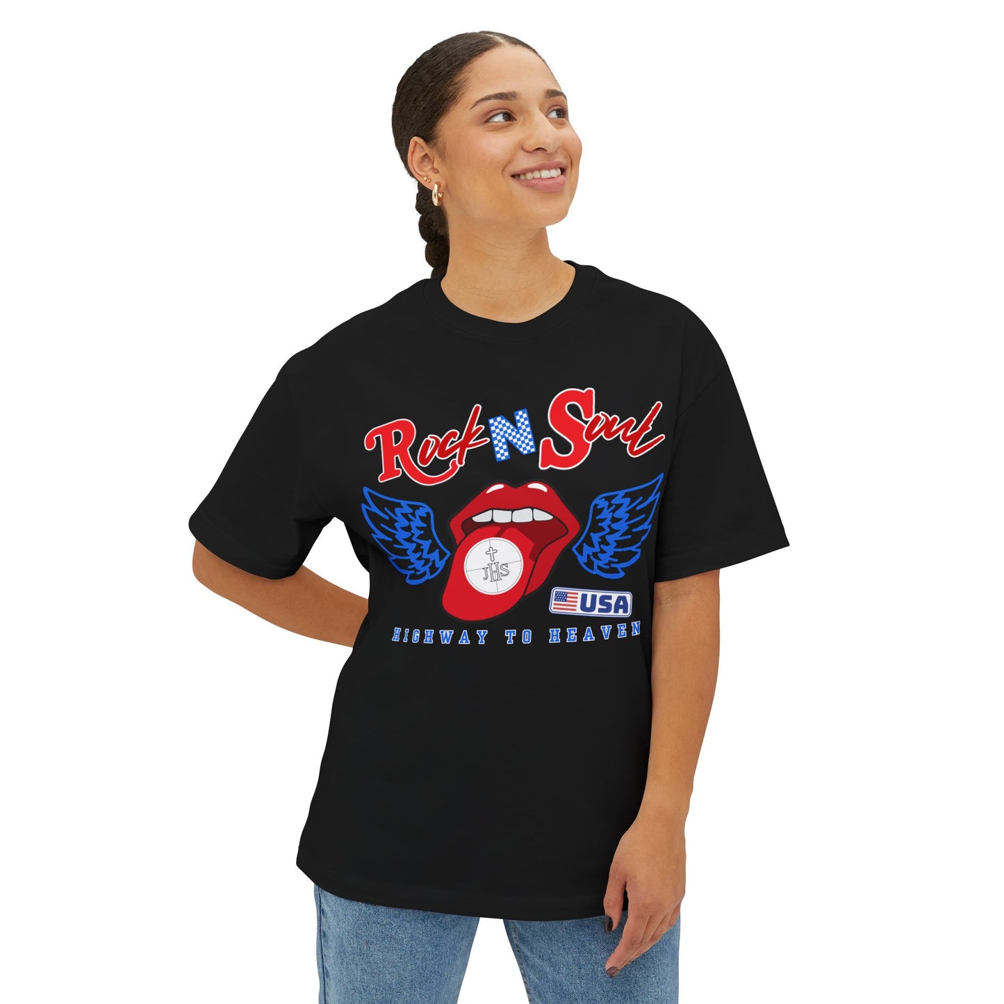 ROCK AND SOUL BOXY TEE