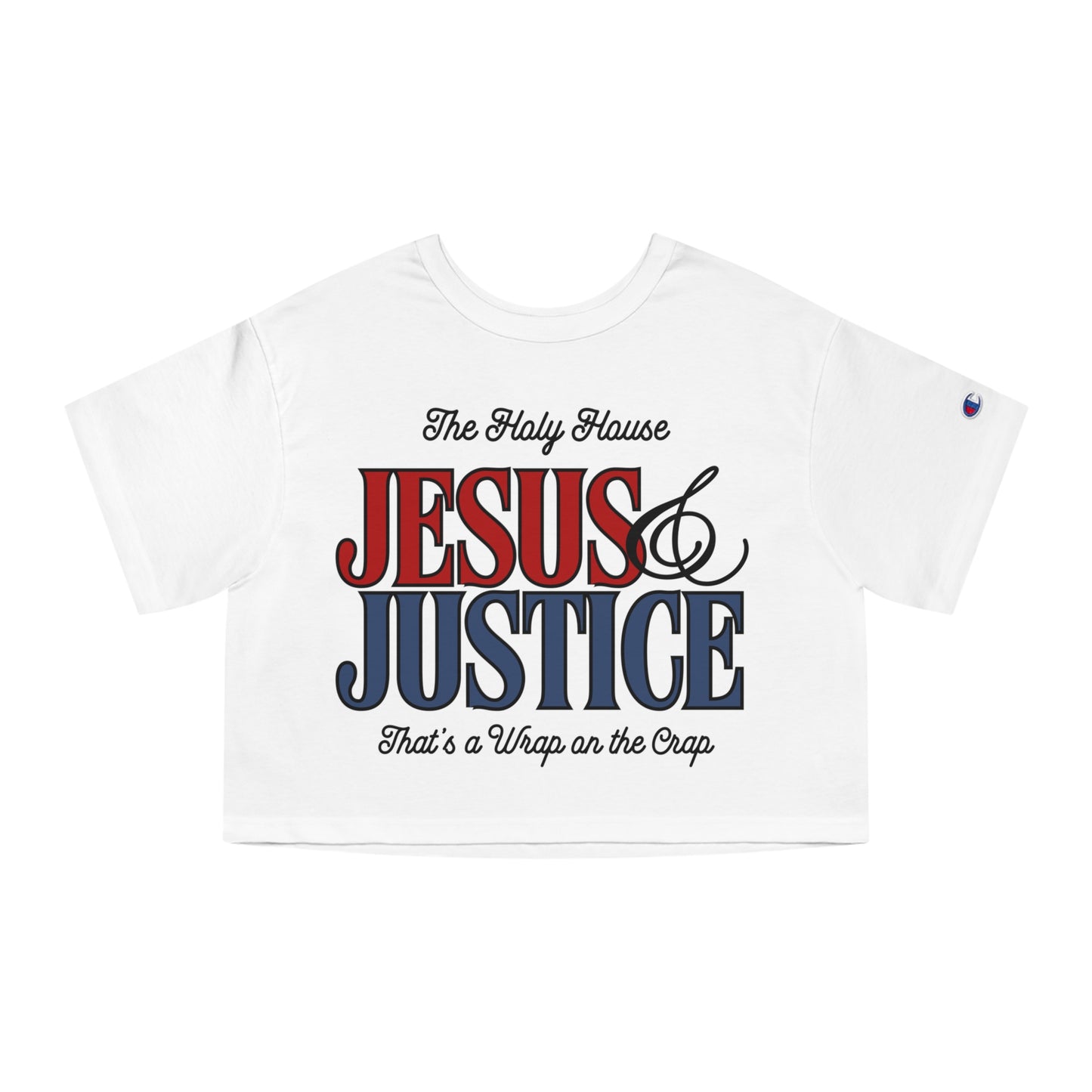 JESUS & JUSTICE CROP TEE