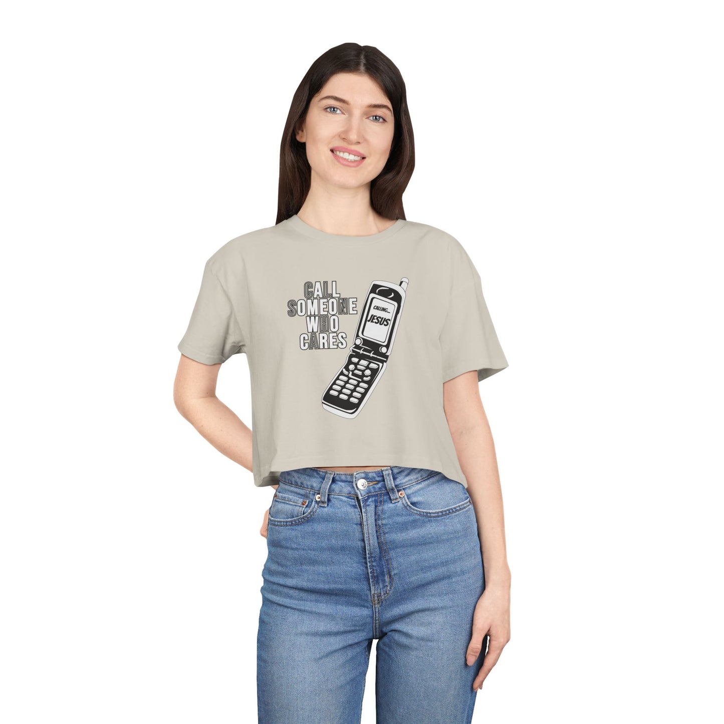 CALLIN JESUS CROP TEE
