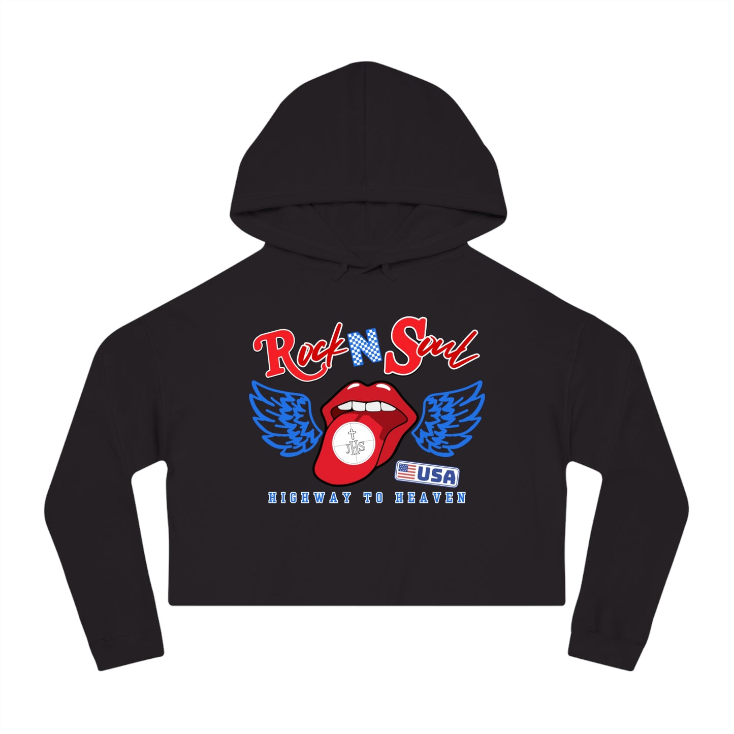 ROCK & SOUL CROP HOODIE