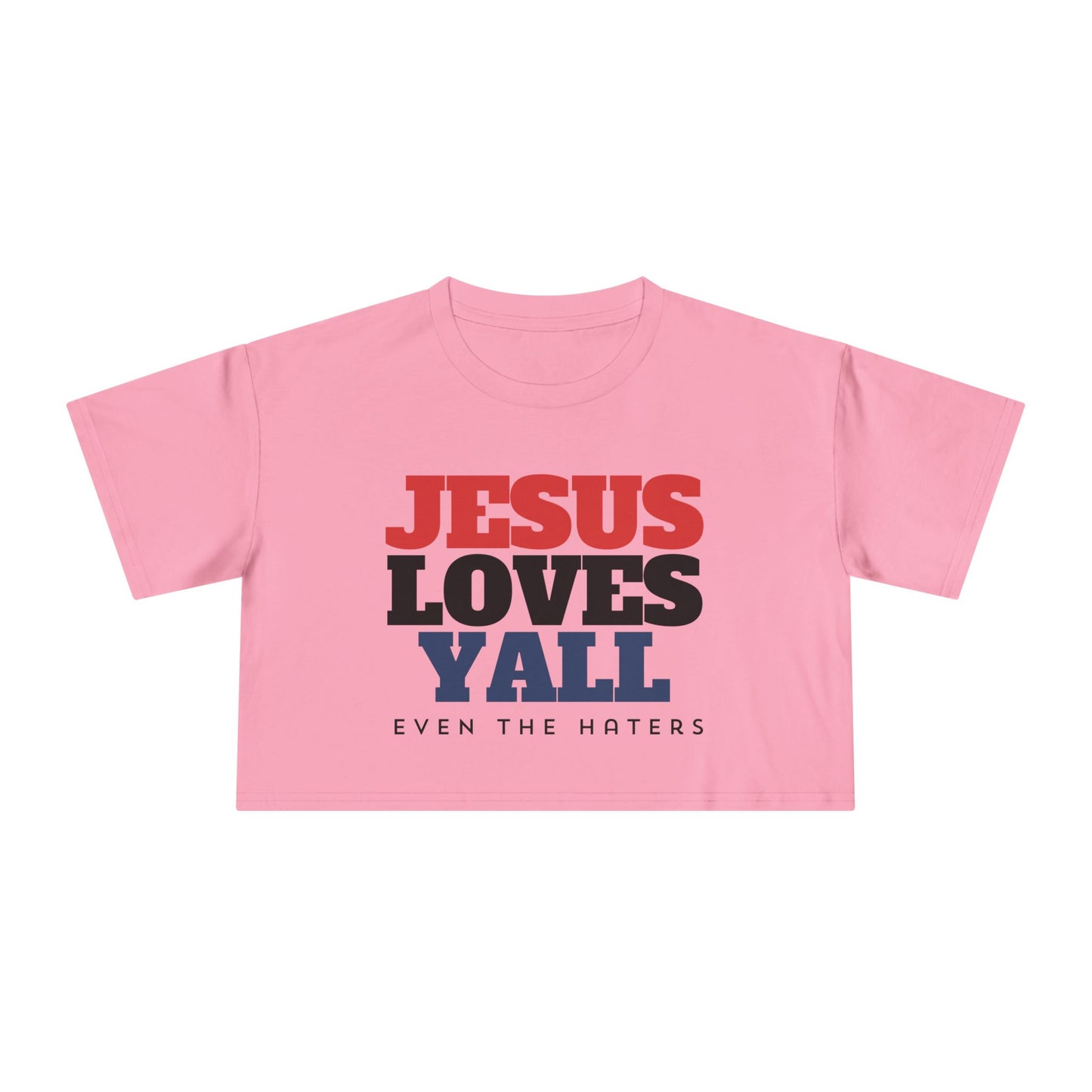 JESUS LOVES YALL CROP TEE