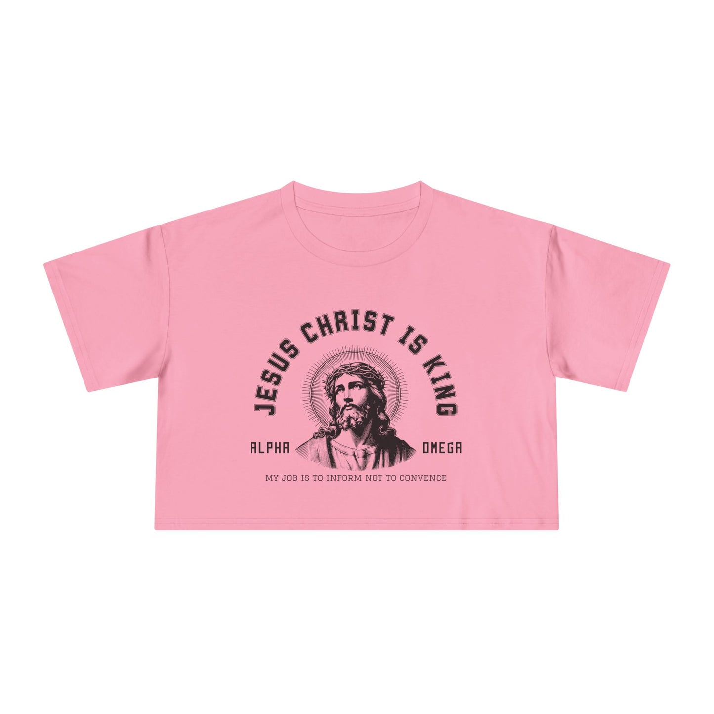 INFORM NOT CONVINCE CROP TEE