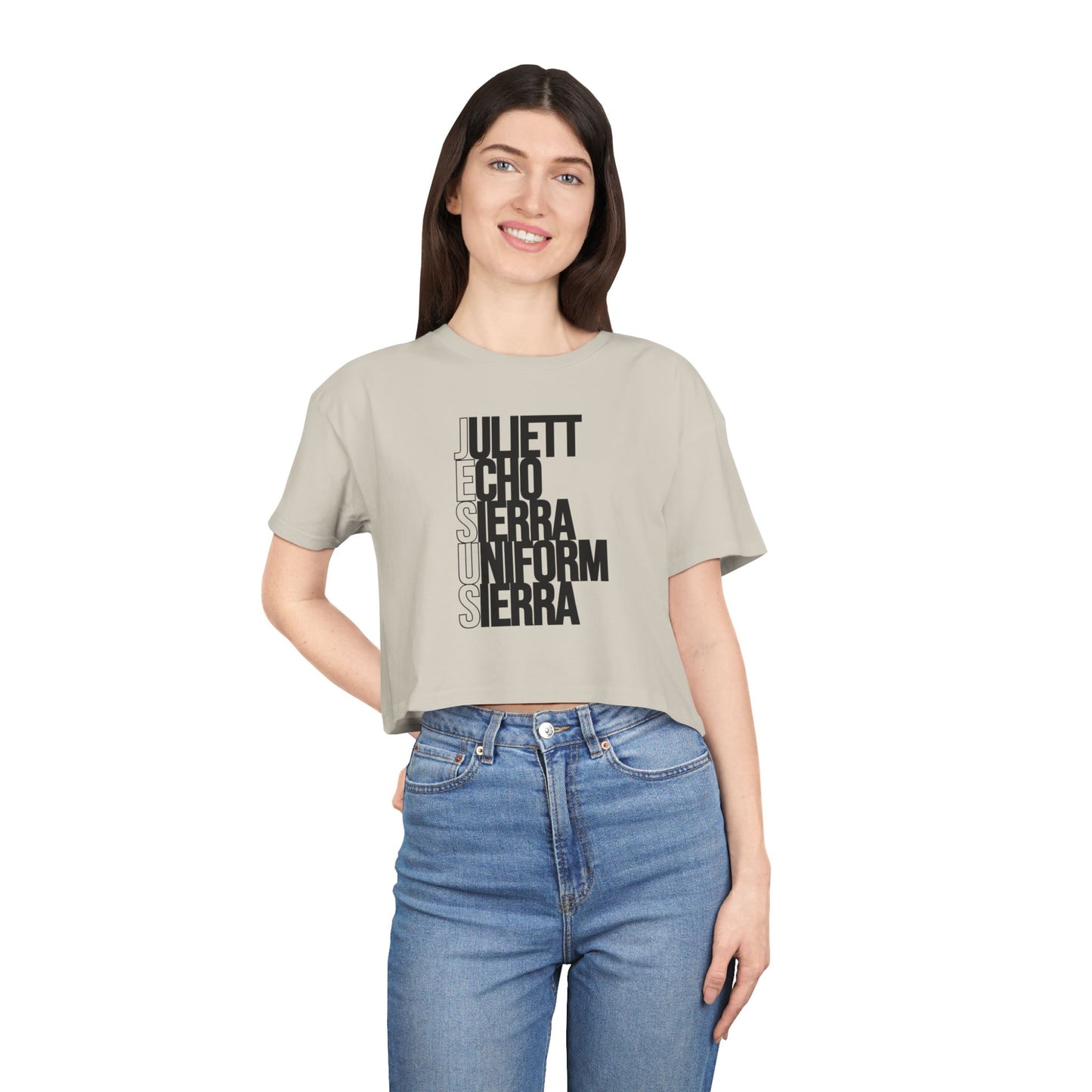 J E S U S CROP TEE