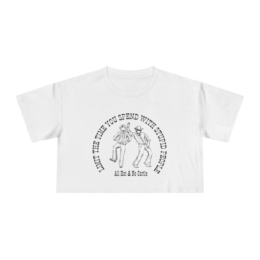 ALL HAT NO CATTLE CROP TEE