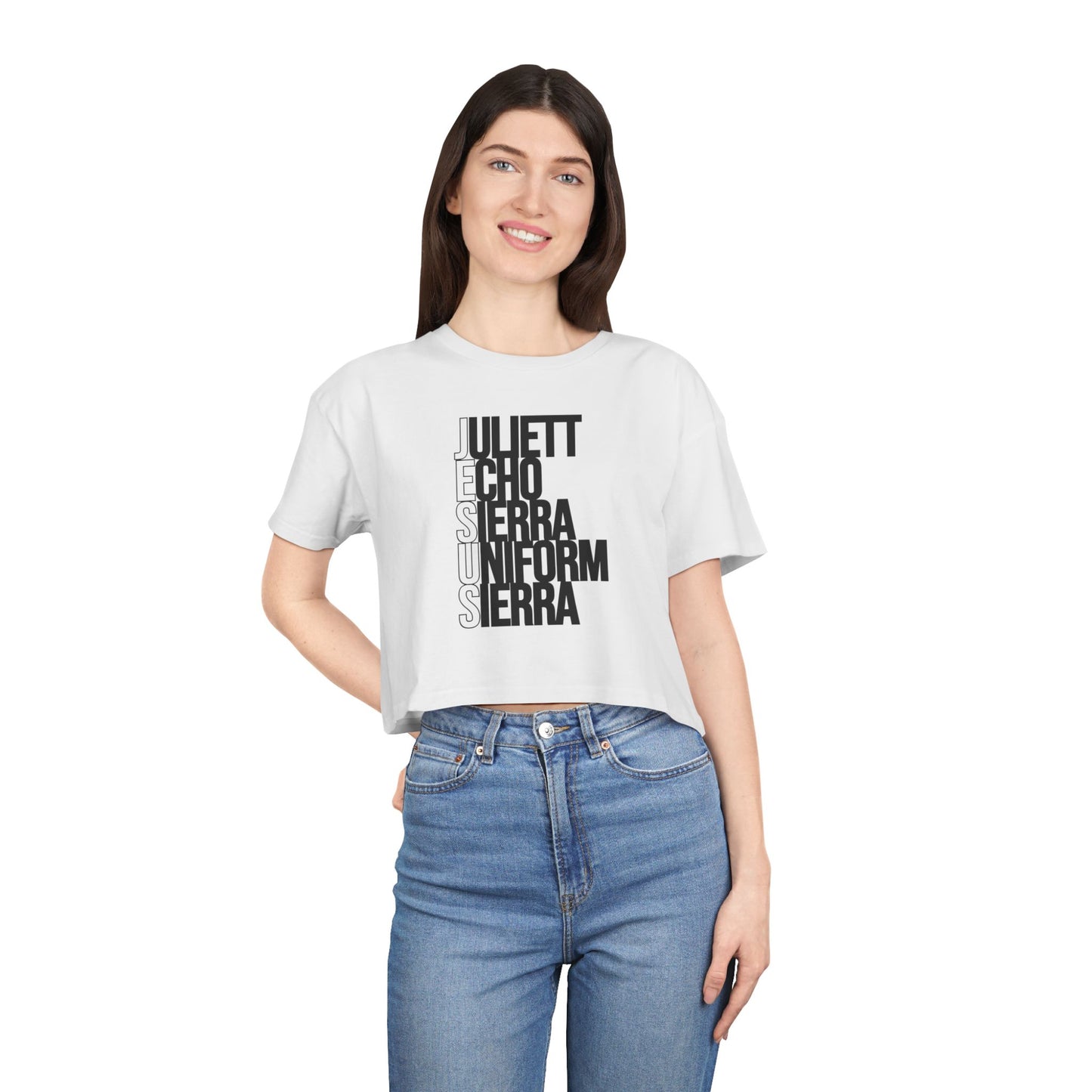 J E S U S CROP TEE