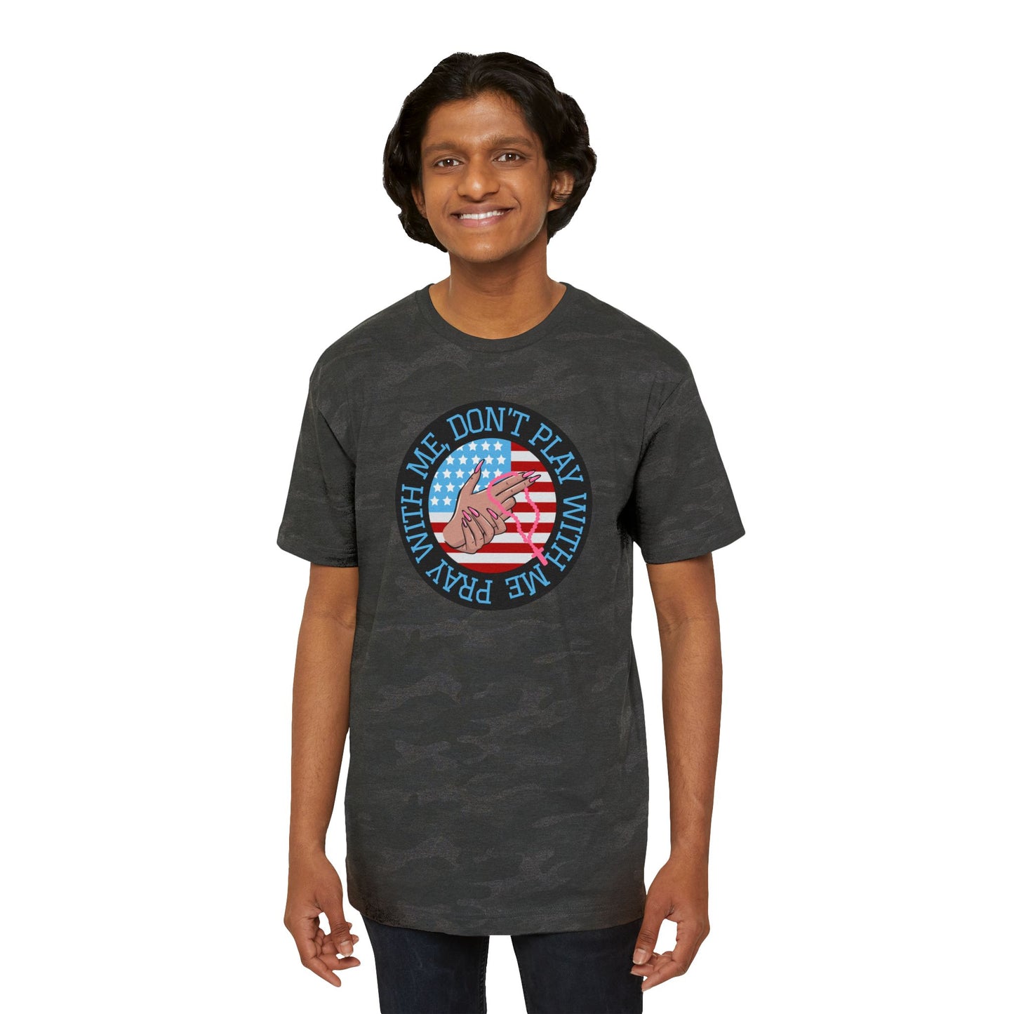 PRAY DONT PLAY PATTERN TEE